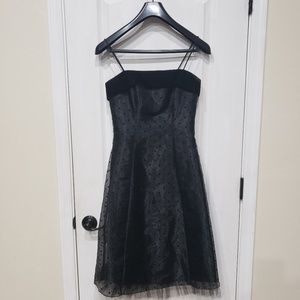 Black Polka Dot Formal Dress